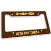 Iota Phi Theta Custom License Plate Frame Brown