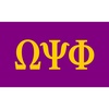 Omega Psi Phi Huge Letters Flag (3′ x 5′)