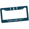 Sigma Delta Tau Custom License Plate Frame Navy Blue