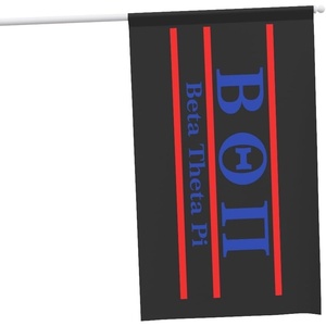 Beta Theta Pi Greek Letter Flag