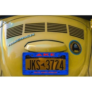 Delta Kappa Epsilon DKE Custom License Plate Frame Royal Blue