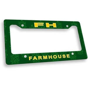Farmhouse Custom License Plate Frame Forest Green