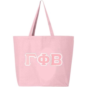 Greekgear Gamma Phi Beta Jumbo Canvas Tote