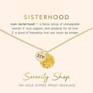 Greekgear Sigma Gamma Rho Sisterhood Druzy Necklace
