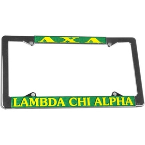 Lambda Chi Alpha Chrome License Plate Frames