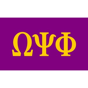 Omega Psi Phi Huge Letters Flag (3′ x 5′)
