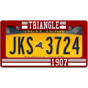 Triangle Year License Plate Frame