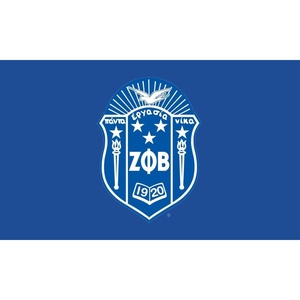 Zeta Phi Beta Huge Crest Flag (3′ x 5′)