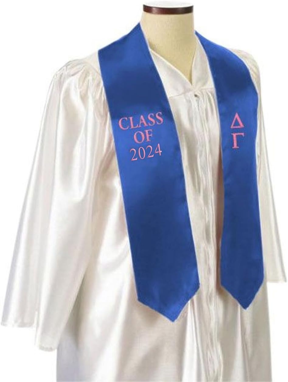 image:imageGreekgear Delta Gamma Embroidered Graduation Sash Stole