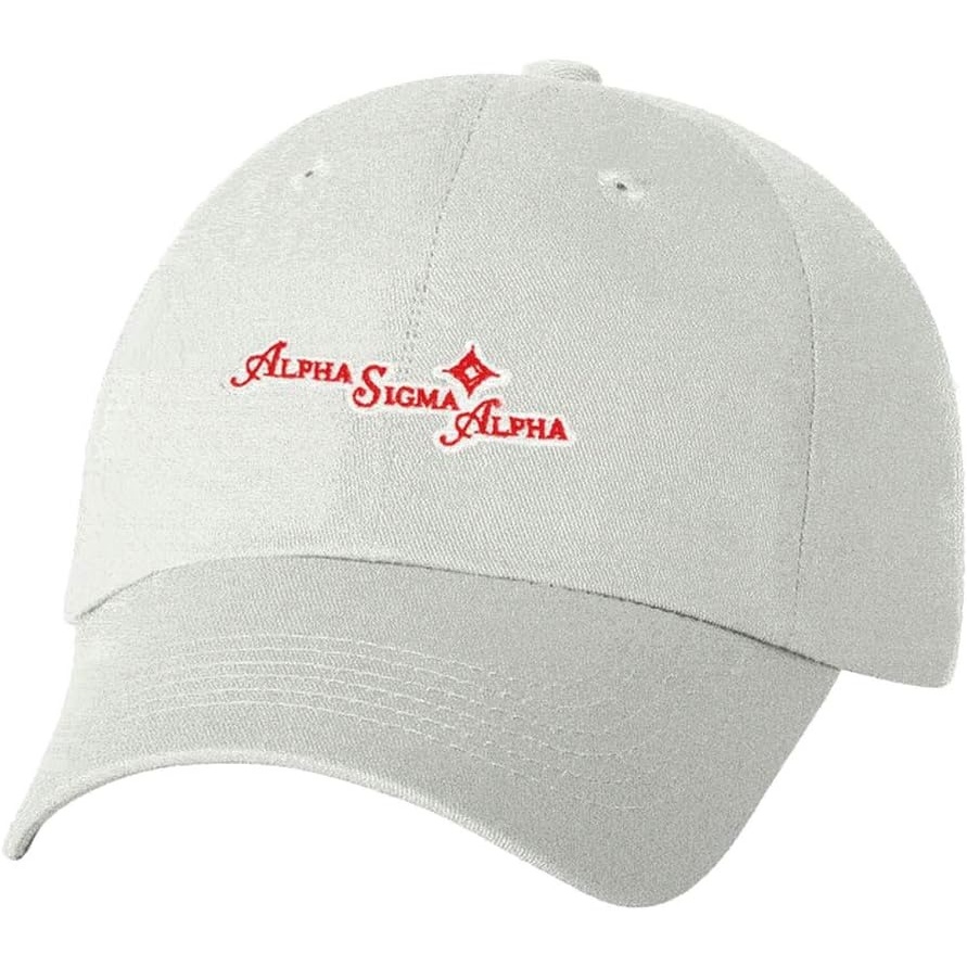 image:imageAlpha Sigma Alpha ASA Crest HatWhite
