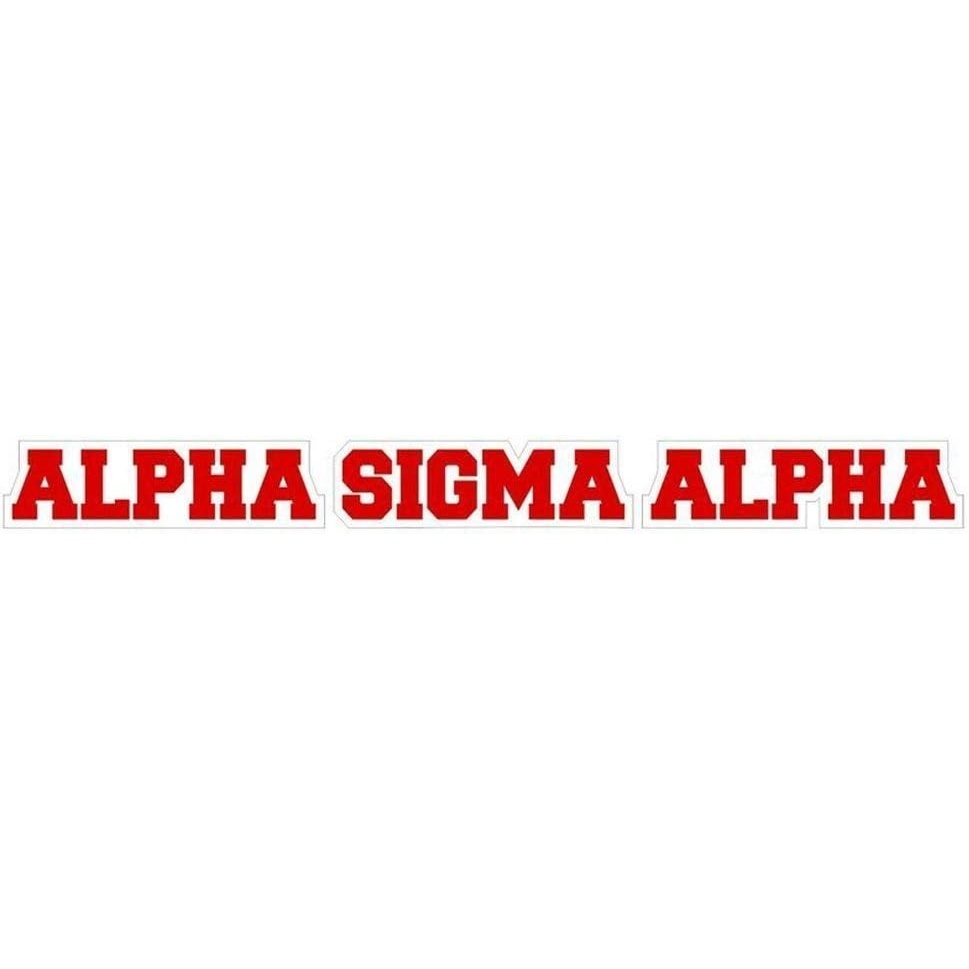 image:imageAlpha Sigma Alpha ASA Long Window Sticker