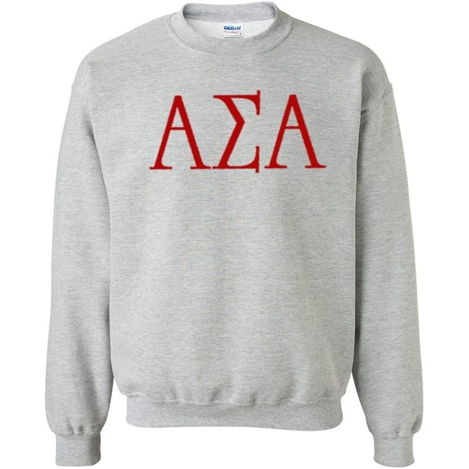 image:imageAlpha Sigma Alpha ASA University Crewneck SweatshirtLight Grey