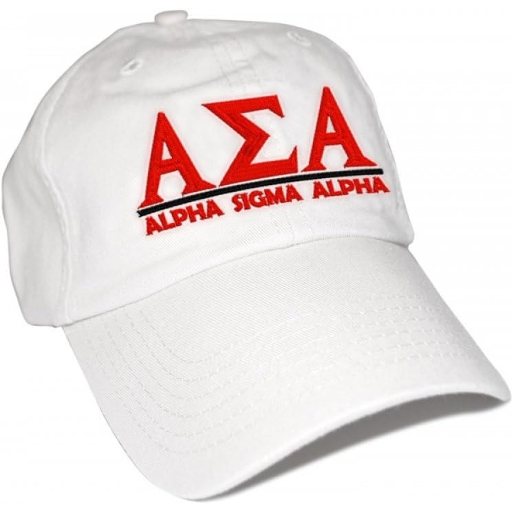 image:imageAlpha Sigma Alpha ASA World Famous Line HatWhite