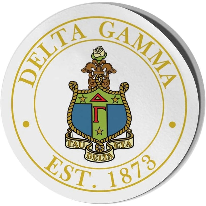 image:imageDelta Gamma Circle Crest Shield Decal