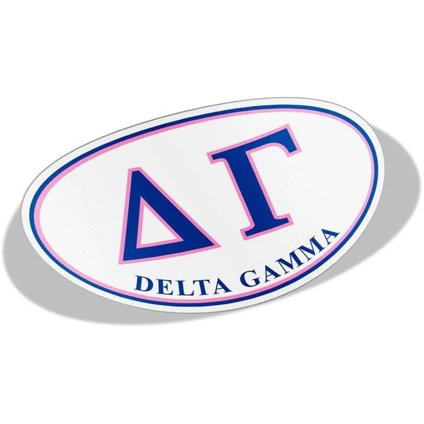 image:imageDelta Gamma Greek Letter Oval Decal