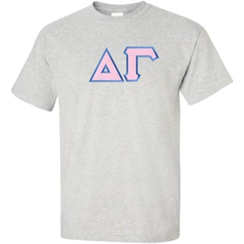 image:imageDelta Gamma Lettered TeeLight Grey