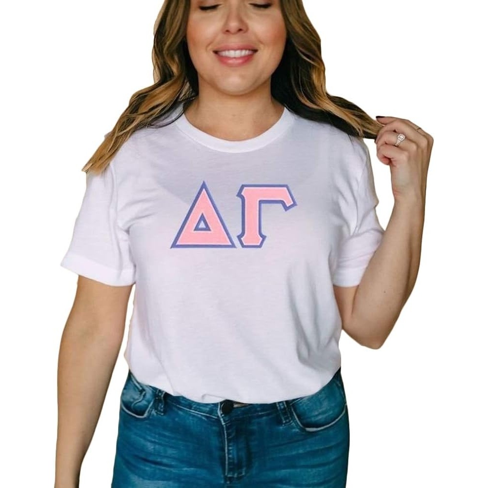 image:imageDelta Gamma Lettered TeeWhite