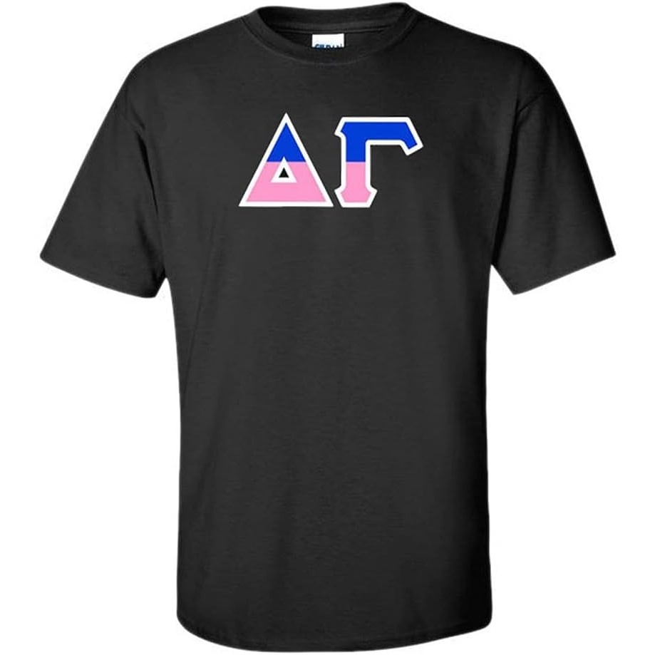 image:imageDelta Gamma Two Tone Greek Lettered TShirtBlack