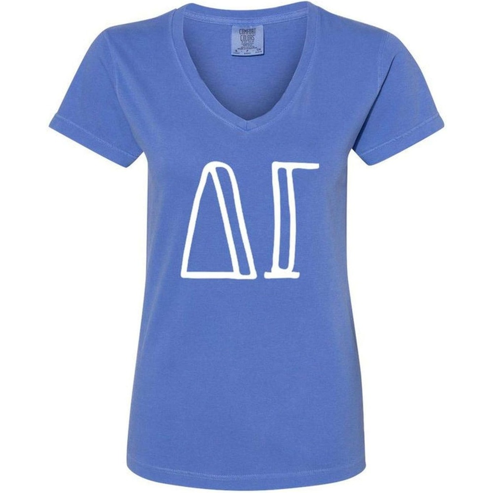 image:imageDelta Gamma VNeck TShirtFlo Blue