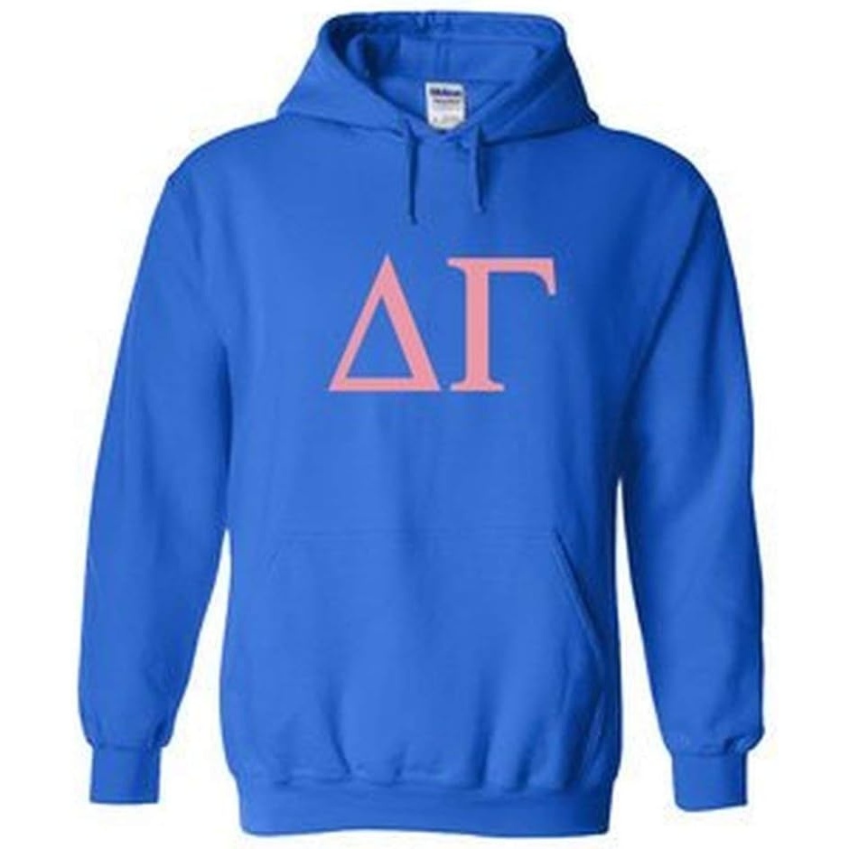 image:imageDelta Gamma World Famous Greek Hoodie Royal Blue with Pink ImprintRoyal Blue