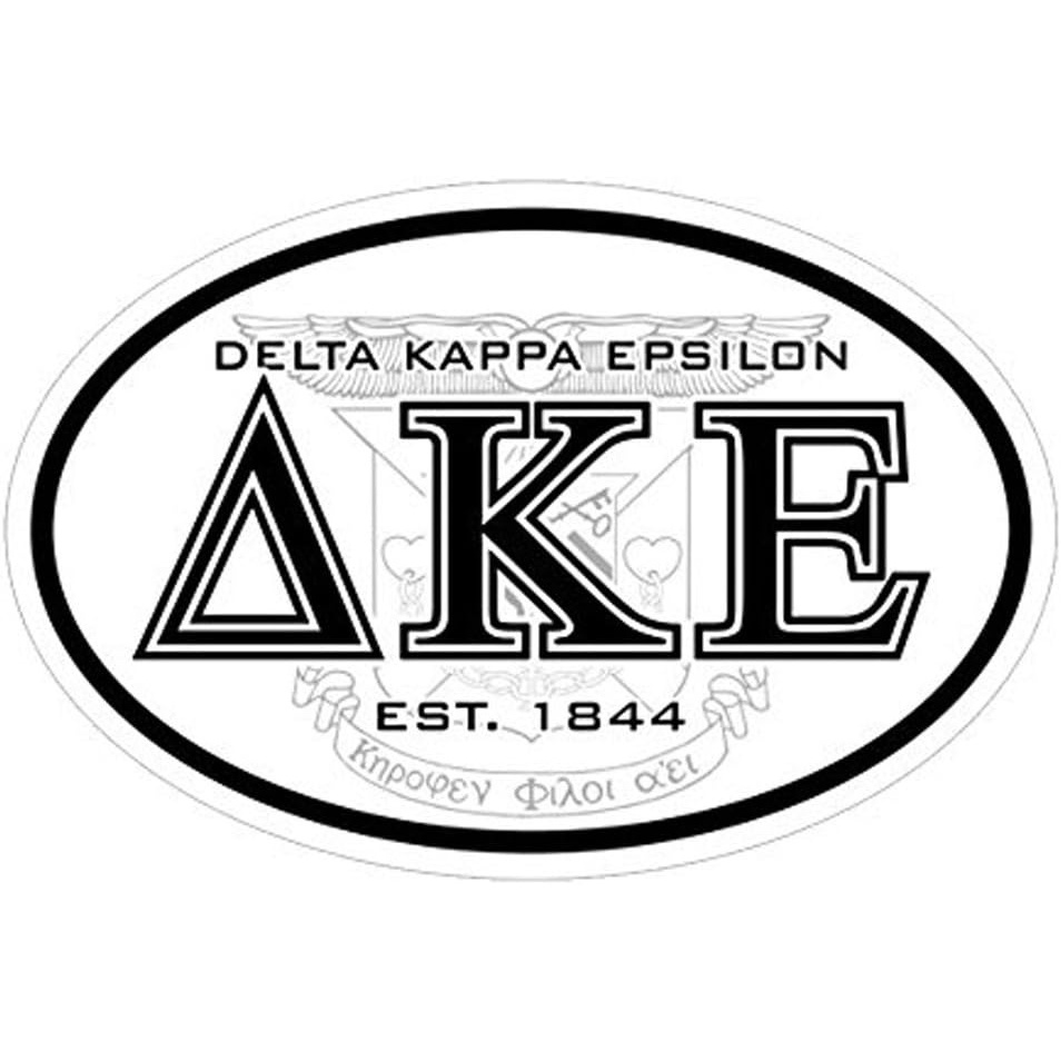 image:imageDelta Kappa Epsilon DKE Oval Crest Bumper Sticker