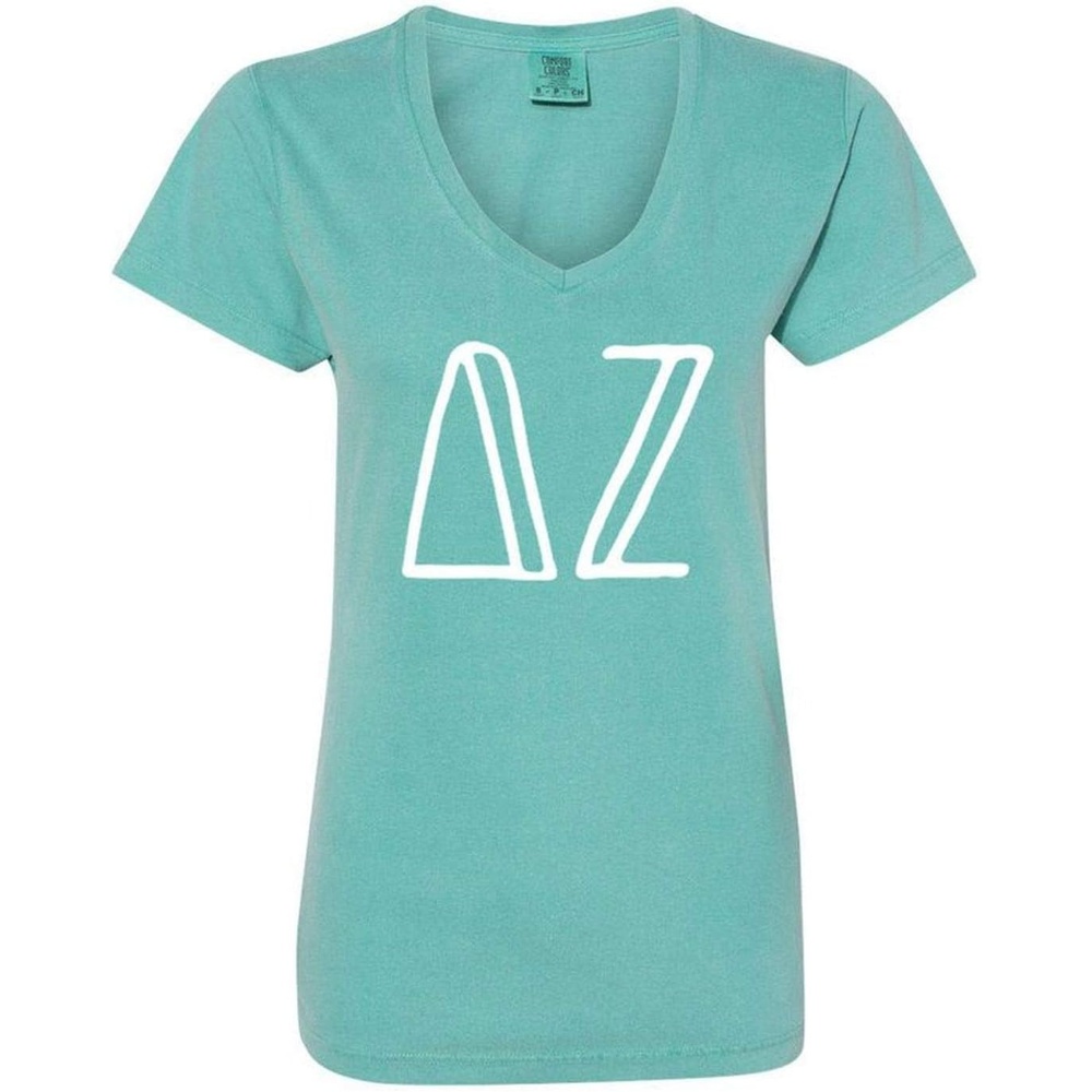 image:imageDelta Zeta VNeck TShirtLagoon