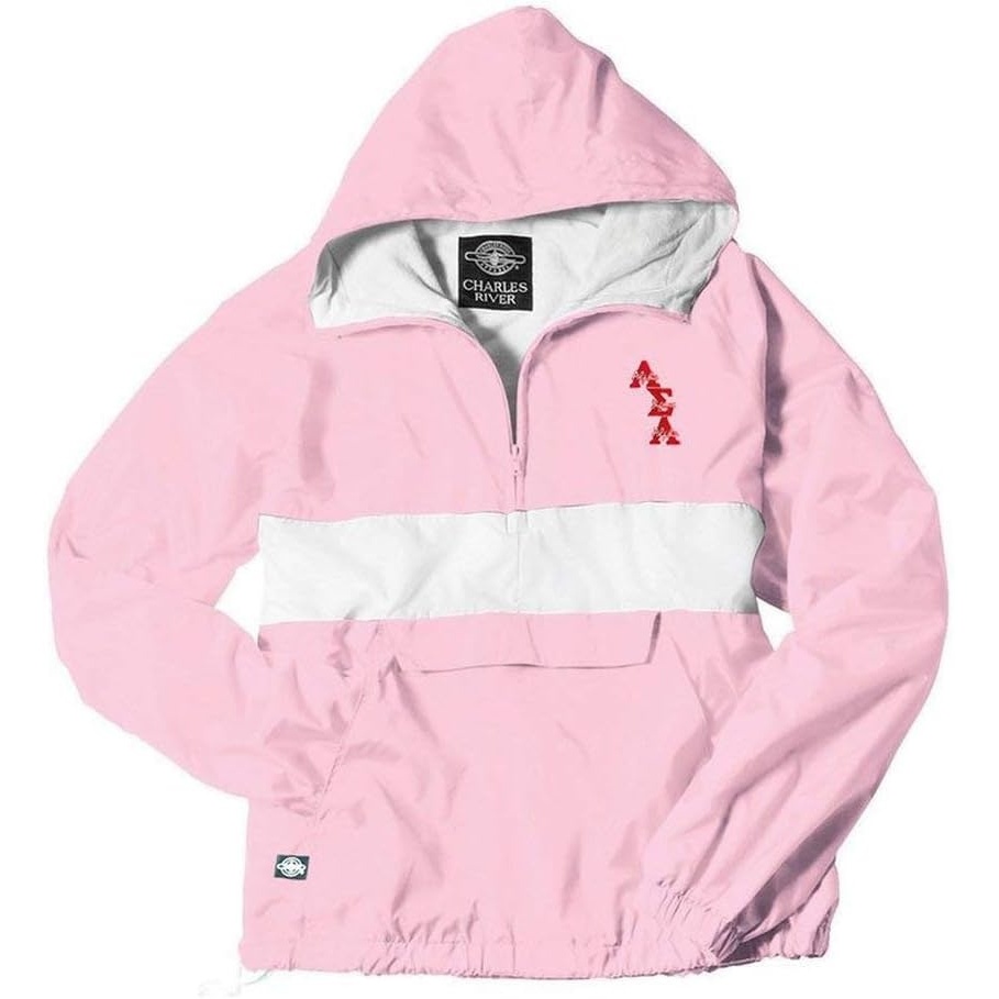 image:imageGreekgear Alpha Sigma Alpha ASA AnorakPinkWhite