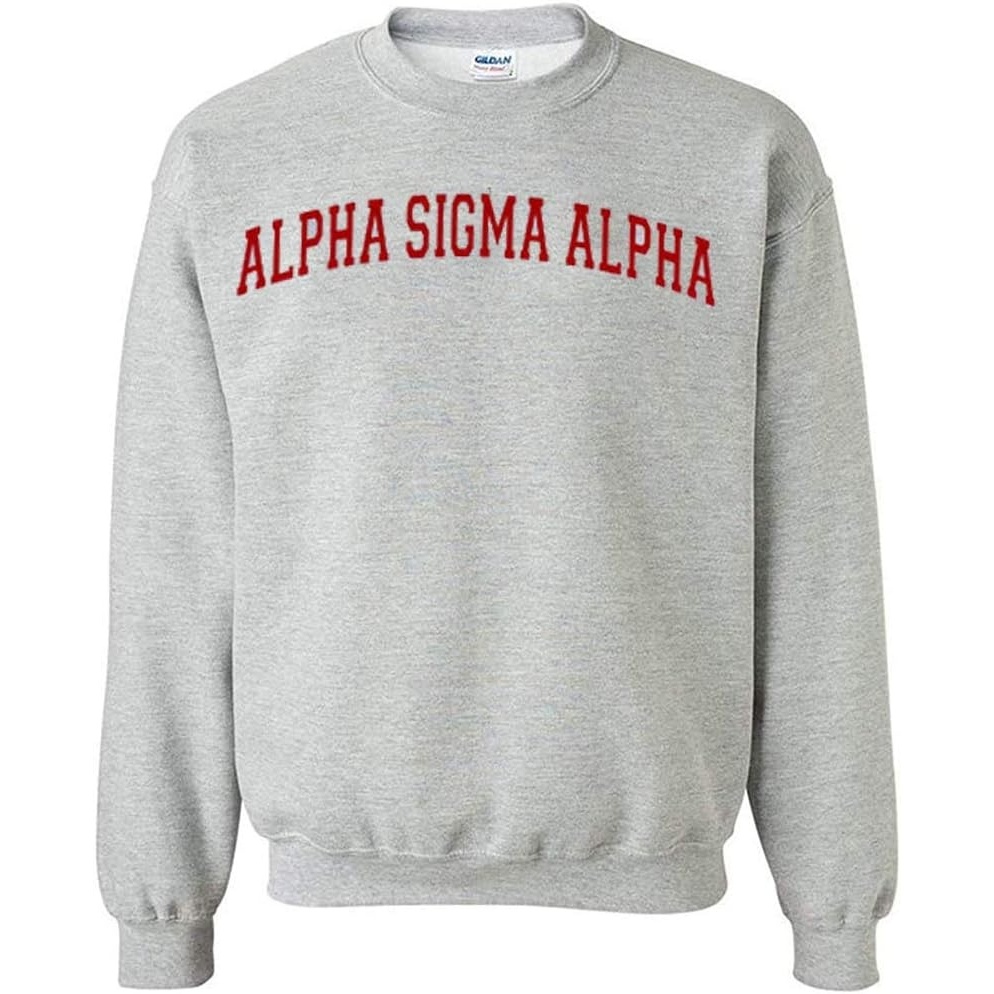 image:imageGreekgear Alpha Sigma Alpha ASA Nickname College CrewLight Grey
