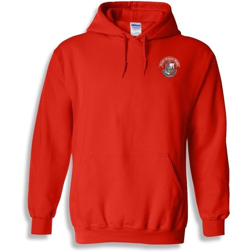 image:imageGreekgear Alpha Sigma Alpha Emblem Hooded SweatshirtRed
