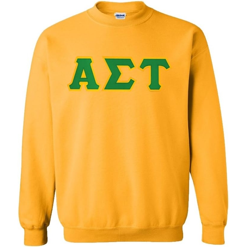 image:imageGreekgear Alpha Sigma Tau Lettered CrewneckAtheletic Gold