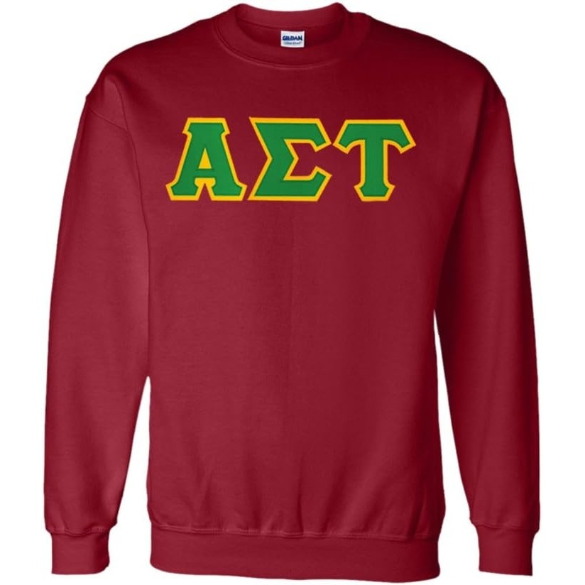 image:imageGreekgear Alpha Sigma Tau Lettered CrewneckMaroon