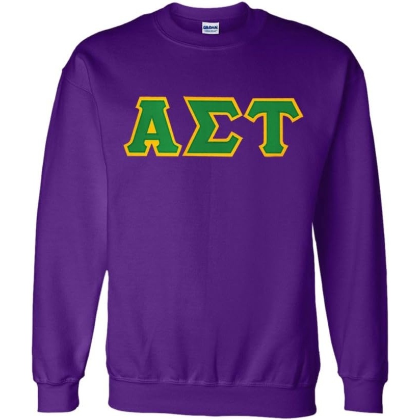 image:imageGreekgear Alpha Sigma Tau Lettered CrewneckPurple
