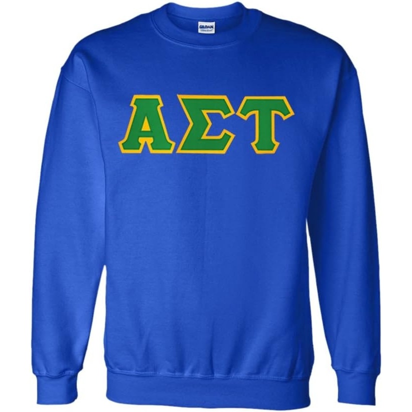 image:imageGreekgear Alpha Sigma Tau Lettered CrewneckRoyal Blue