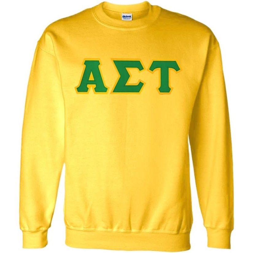 image:imageGreekgear Alpha Sigma Tau Lettered CrewneckYellow