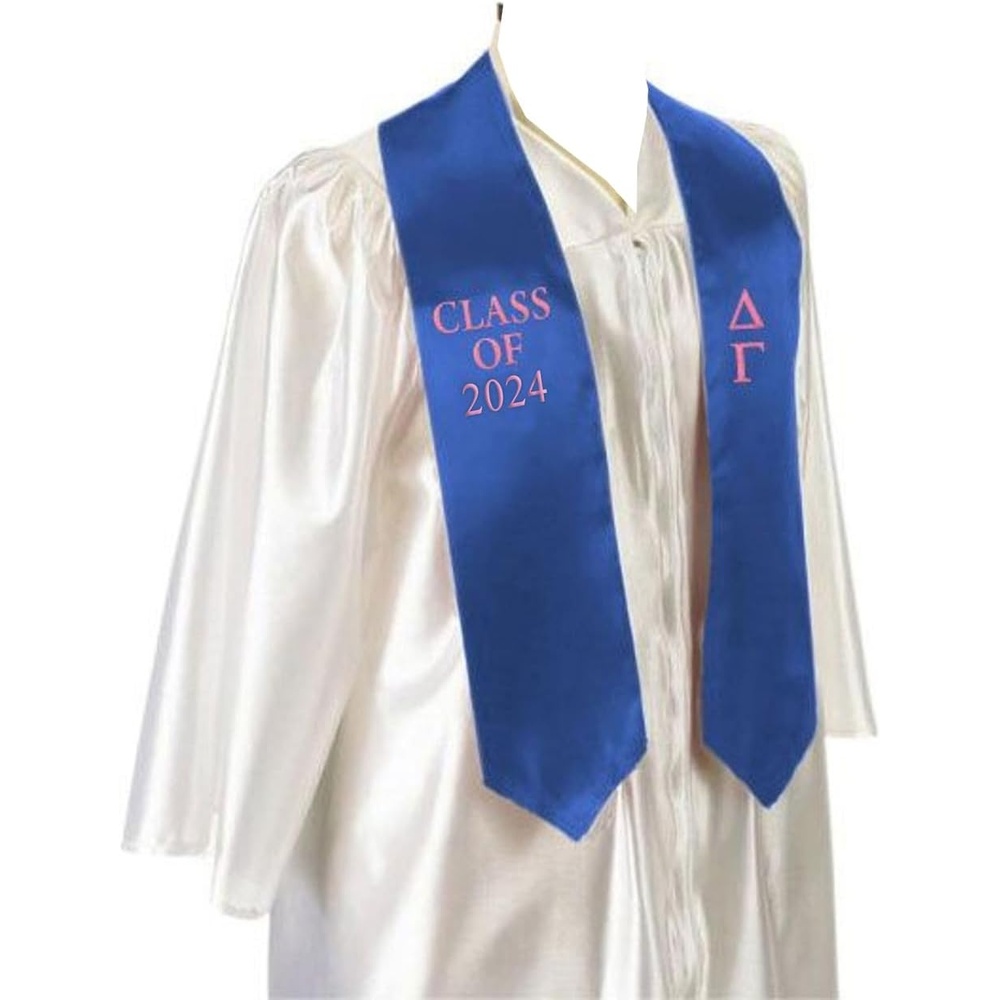 image:imageGreekgear Delta Gamma Embroidered Graduation Sash Stole