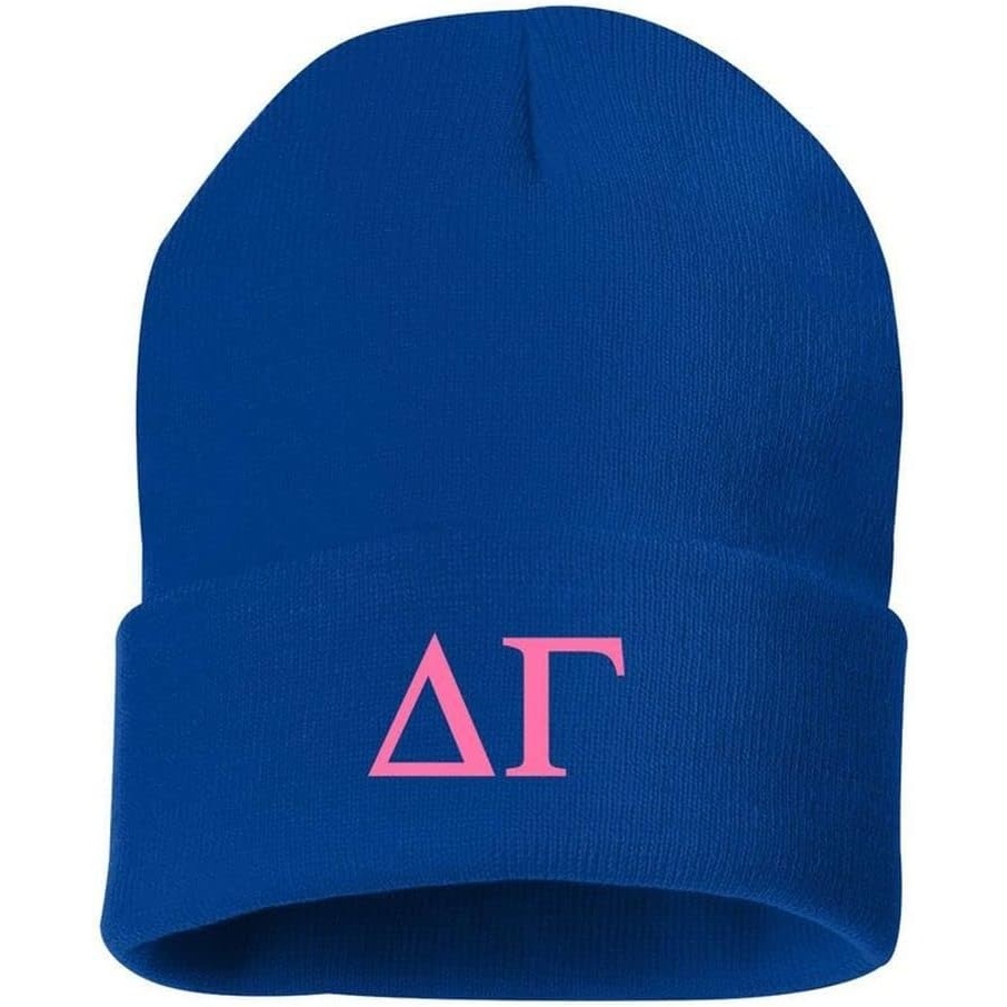 image:imageGreekgear Delta Gamma Greek Letter Knit Cap Royal Blue