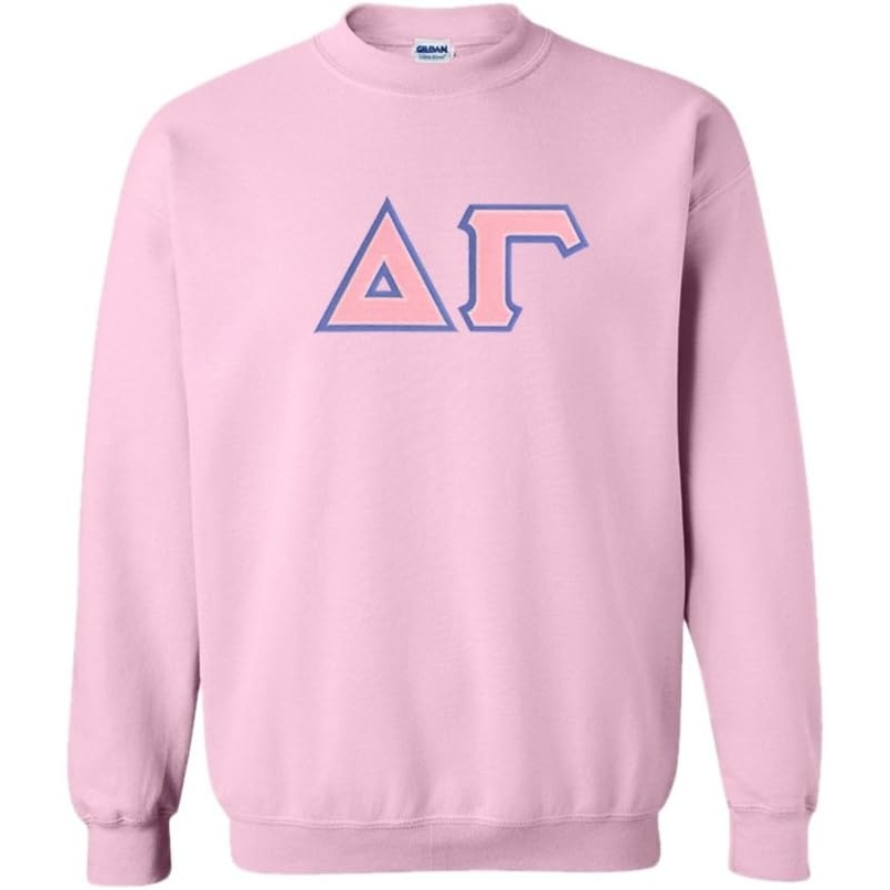 image:imageGreekgear Delta Gamma Lettered CrewneckLight Pink