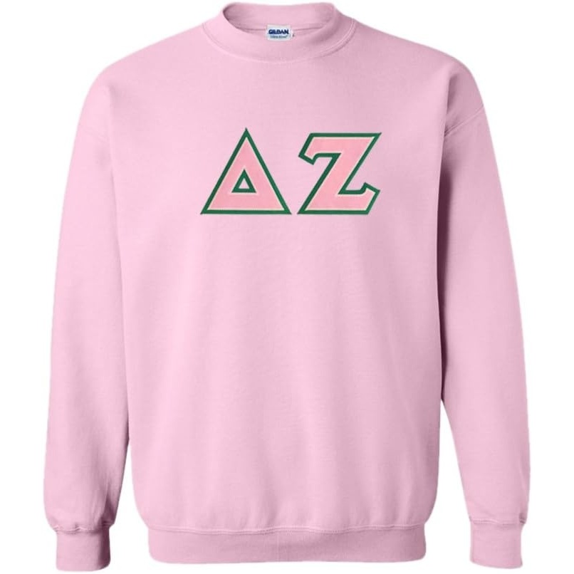 image:imageGreekgear Delta Zeta Lettered CrewneckLight Pink