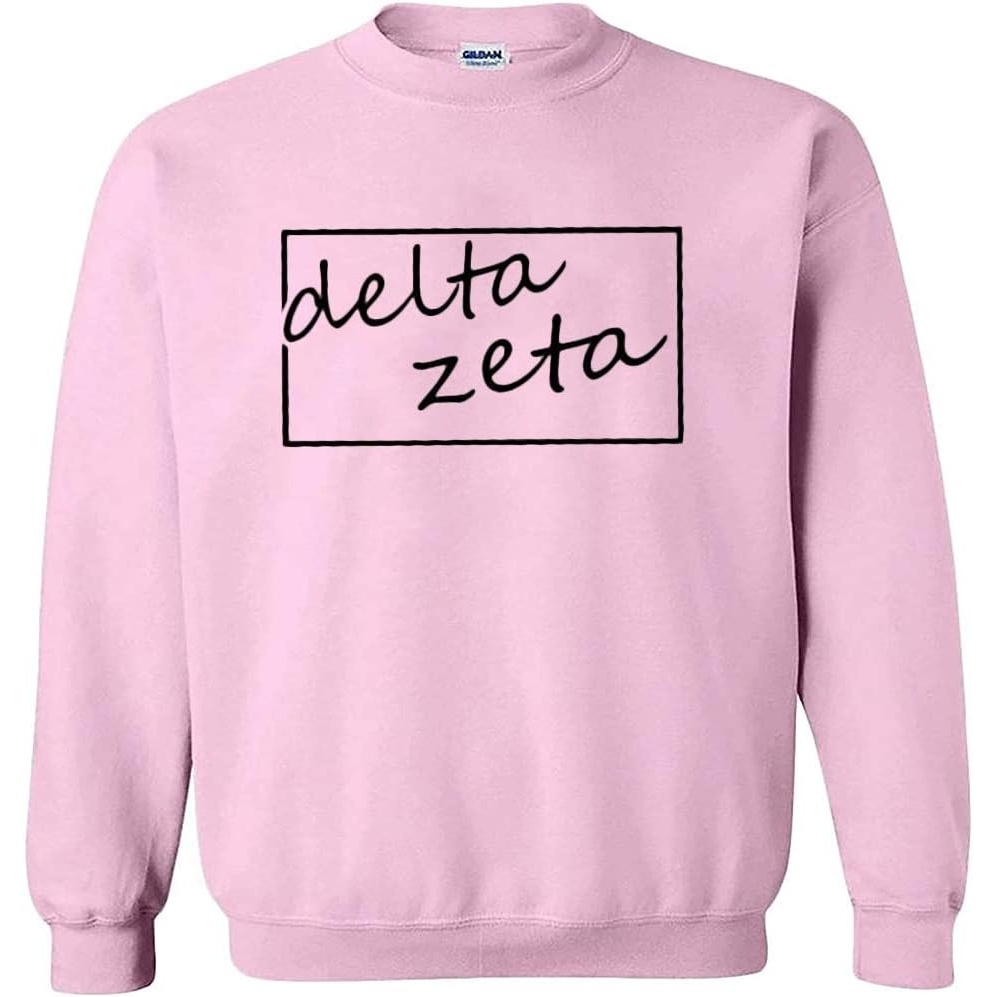 image:imageGreekgear Delta Zeta Script Box Crewneck Sweatshirt