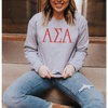 Alpha Sigma Alpha ASA University Crewneck Sweatshirt(Light Grey)