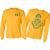 Alpha Sigma Tau AST World Famous Crest Long Sleeve T-Shirt(Yellow)