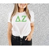 Delta Zeta Green Fizz Lettered Short Sleeve T-Shirt