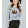 Delta Zeta Retro Maya Comfort Colors Crewneck Sweatshirt