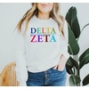 Greekgear Delta Zeta Colors Upon Colors Crewneck