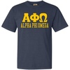Alpha Phi Omega Greek Heavyweight T-Shirt(True Navy)