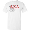 Alpha Sigma Alpha ASA Greek Crest T-Shirt(Light Grey)