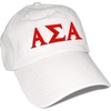 Alpha Sigma Alpha ASA Letter Hat(White)
