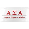 Alpha Sigma Alpha ASA Lettered Lines License Covers