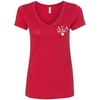 Alpha Sigma Alpha ASA Mom Ideal V-Neck(Red)