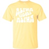 Alpha Sigma Alpha Sorority Shag T-Shirt(Maize)